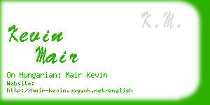 kevin mair business card
